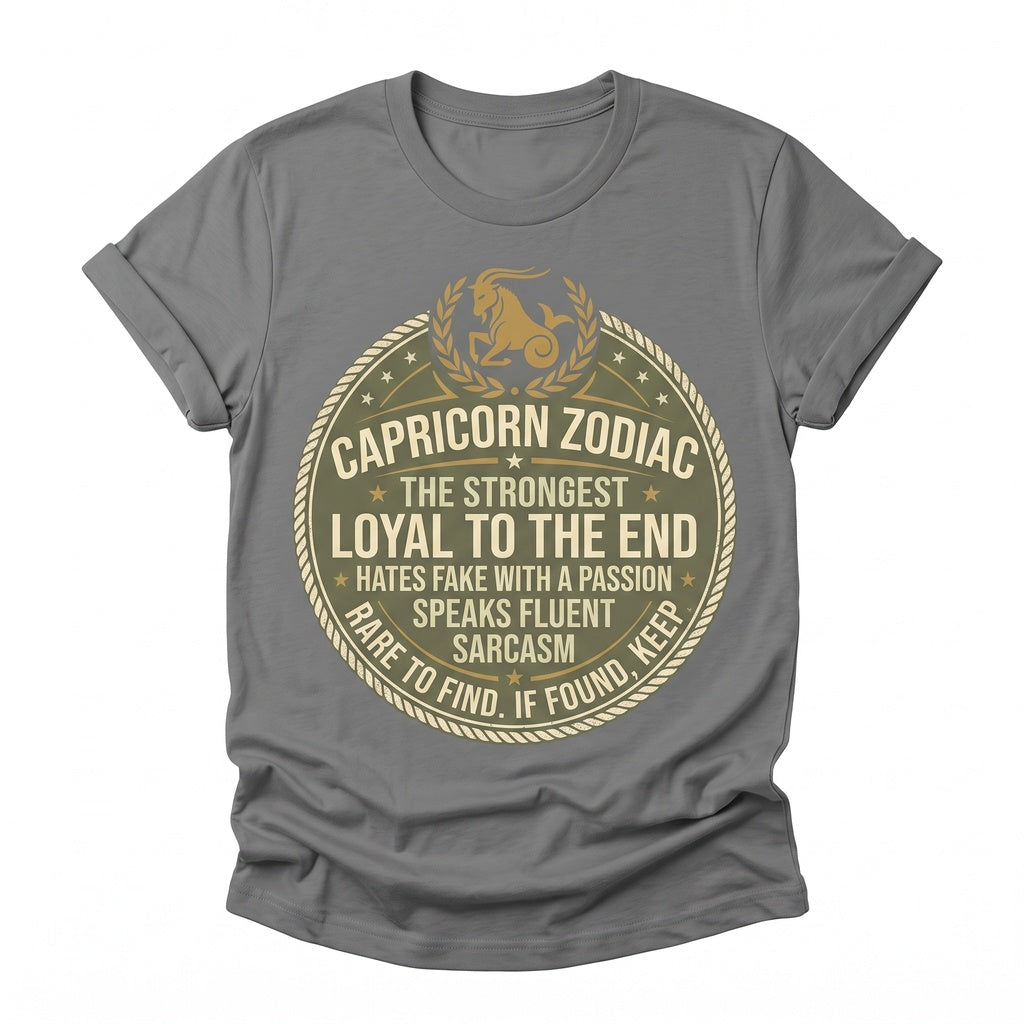 Capricorn Zodiac Sign Astrology Horoscope Facts Funny December January Birthday Gift Unisex TShirt