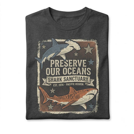 Aesthetic Tropical Ocean Graphic Bright Marine Life Whale Shark Summer Beach Lover Unisex TShirt