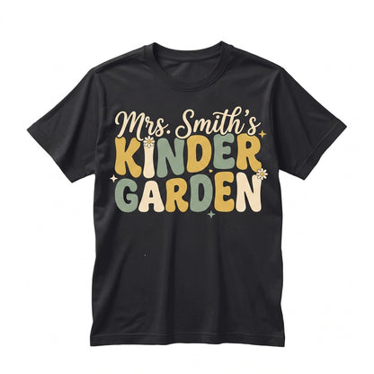 Custom Kindergarten Teacher Appreciation Back to School Educator Gift Unisex TShirt