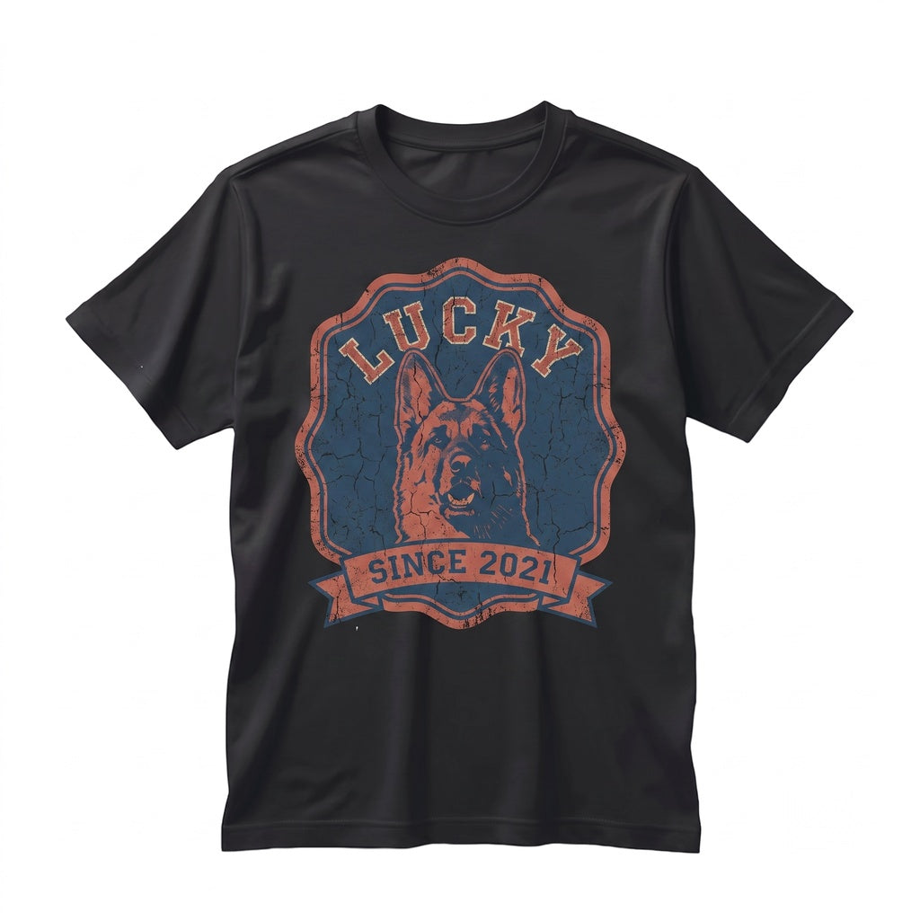 Custom Personalized Dog Cat Name Pet Portrait Retro Vintage Graphic Apparel Gift Unisex TShirt