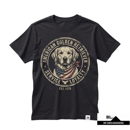 Patriotic Dog 4th of July Personalized Portrait American Flag Bandana Gift Graphic Unisex TShirt