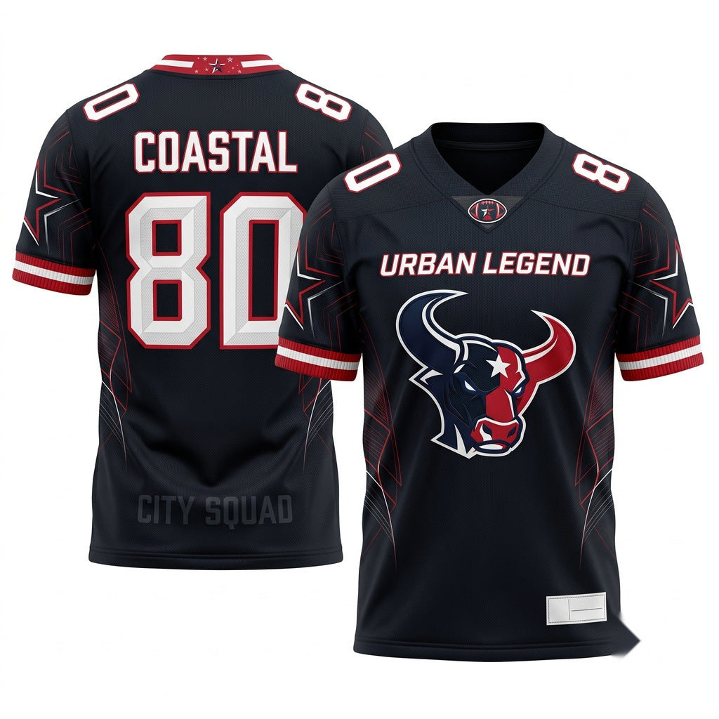 Unisex Athletic Football Fan Jersey - Breathable Mesh Lightweight Game Day Sportswear