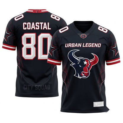 Unisex Athletic Football Fan Jersey - Breathable Mesh Lightweight Game Day Sportswear
