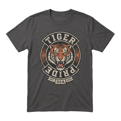 Tiger Pride Football Game Day Tailgate Graphic Pullover Sports Apparel Unisex TShirt