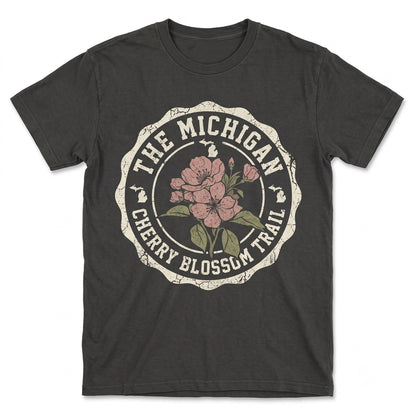 Michigan Apple Blossom Botanical Gardening Souvenir Travel Gift for Mother Girlfriend Unisex TShirt
