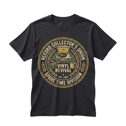 Retro Vinyl Record Turntable Graphic Audiophile Music Lover Gift Unisex TShirt