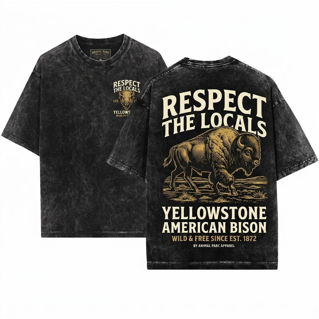 Youth Cowboy American Bison Lover Kids Gift Boys Girls Funny Children Unisex Wash T-Shirt