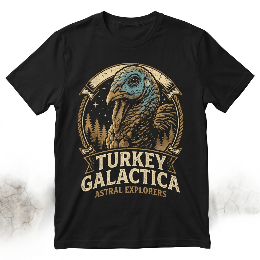 Vintage 90s Howling Turkey Full Moon Graphic Thanksgiving Animal Unisex TShirt