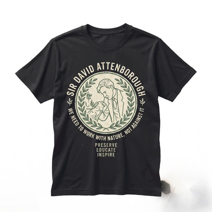 David Attenborough Tribute Retro 90s Vintage Graphic Nature Host Wildlife Icon Unisex TShirt