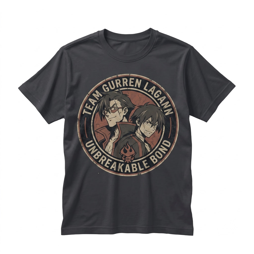 Kamina Anime Mecha Graphic Aesthetic Japanese Manga Simon Yoko Shounen Cotton Vintage Unisex TShirt