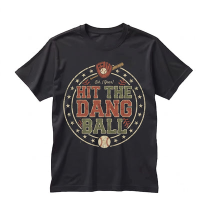 Coquette Bow Softball Mama Hit The Dang Ball Stripes Game Day Graphic Unisex TShirt
