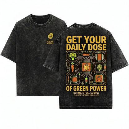 Farmers Market Graphic Vegetable Produce Organic Food Unisex Wash T-Shirt