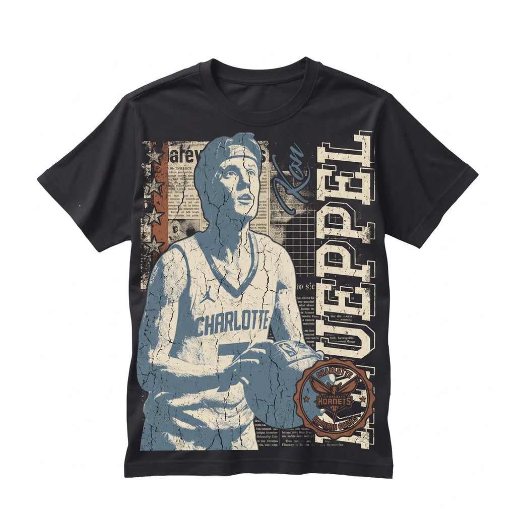 Kon Knueppel Vintage Cooper Flagg Charlotte College Basketball Player Graphic Apparel Unisex TShirt
