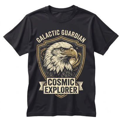 Vintage 90s Bald Eagle Galaxy Wild Nature Planets Graphic Wildlife Aesthetic Gift for Men Women Unisex TShirt