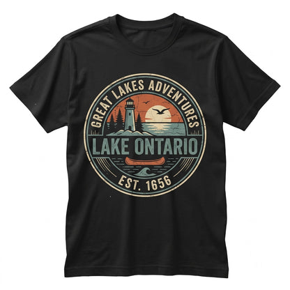 Vintage Lake Ontario Great Lakes Quiet Activism Political Travel Gift Unisex TShirt