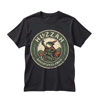 Funny Huzzah Frog Knight Renaissance Faire Whimsical Medieval Unisex TShirt
