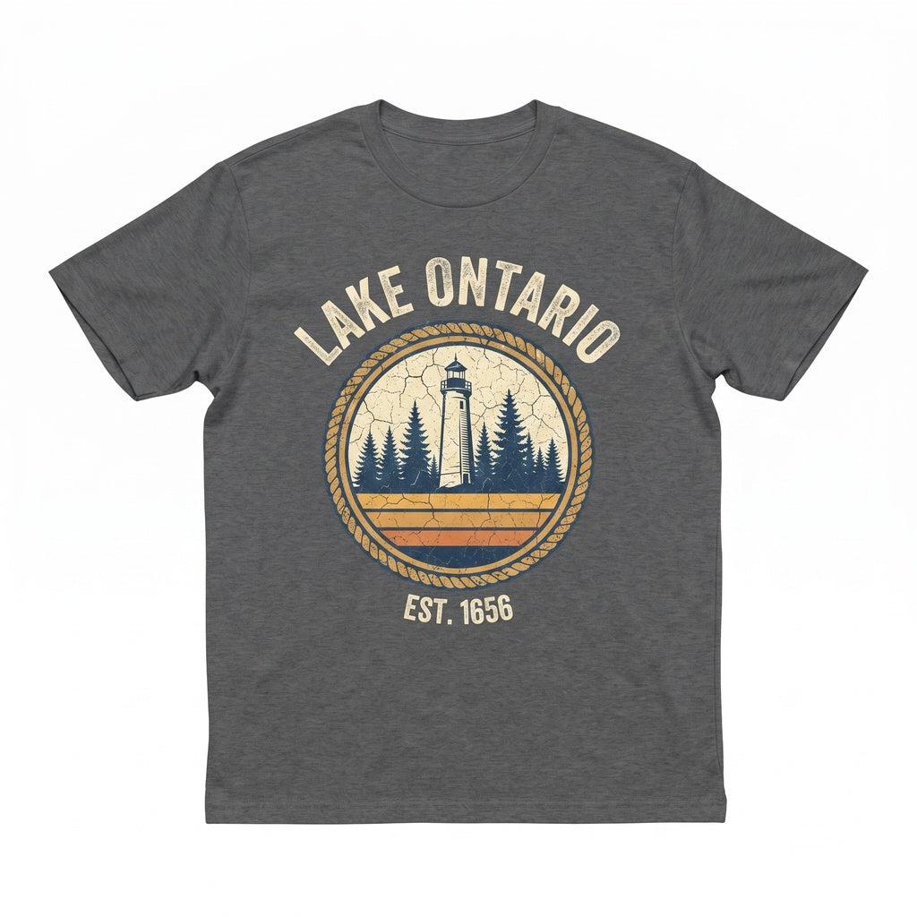 Vintage Lake Ontario Great Lakes Quiet Activism Canada Subtle Anti Trump Travel Mug Unisex TShirt