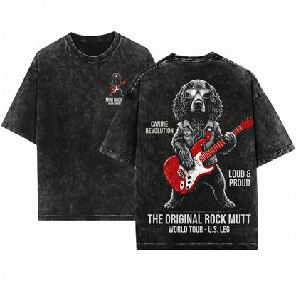 Boykin Spaniel Rocker Guitar Music Lover Pet Mom Dad Gift Funny Dog Style Unisex Wash T-Shirt