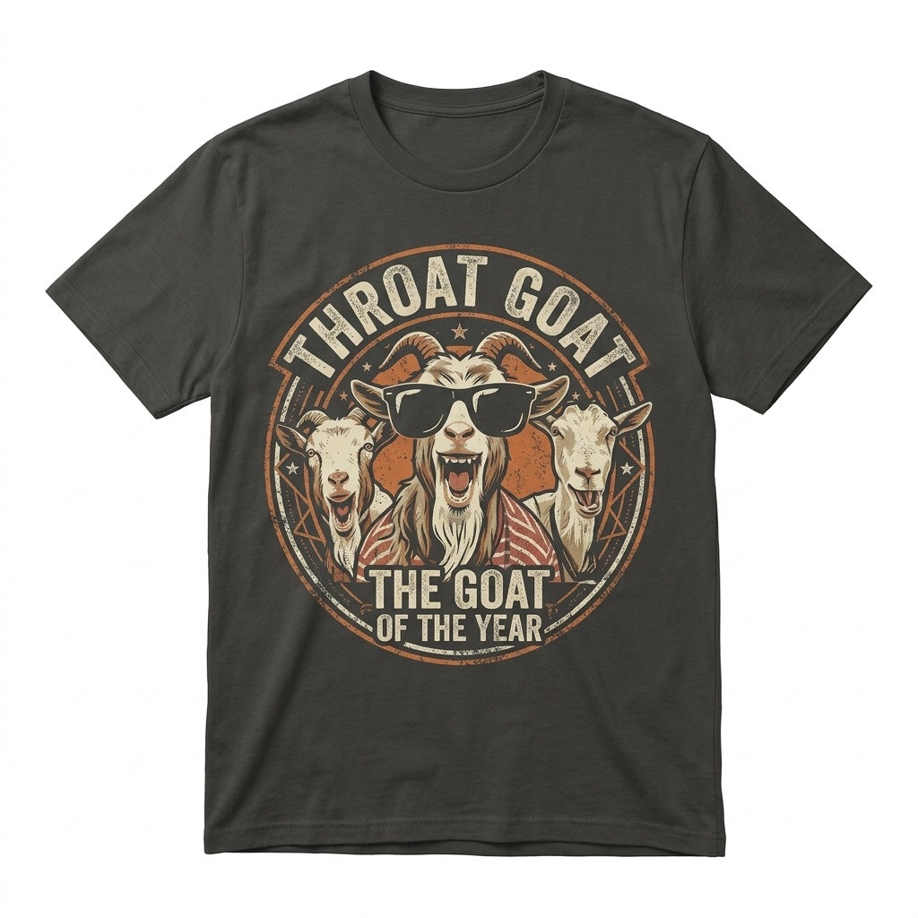 Throat Goat Inappropriate Funny Gag Gift Gen Z Meme Prank Patriotic Unisex TShirt