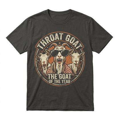 Throat Goat Inappropriate Funny Gag Gift Gen Z Meme Prank Patriotic Unisex TShirt