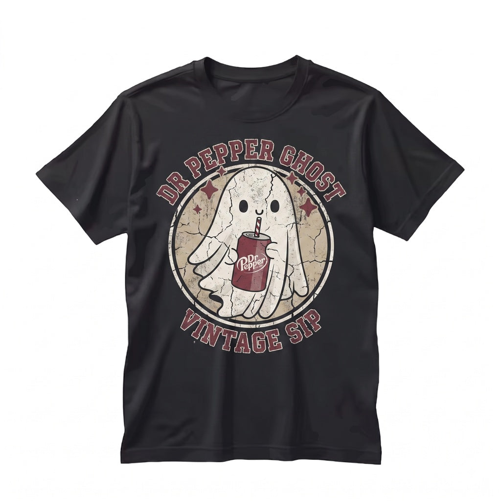 Cute Spooky Soda Ghost Spiced Cherry Pop Drink Lover Graphic Gift Unisex TShirt