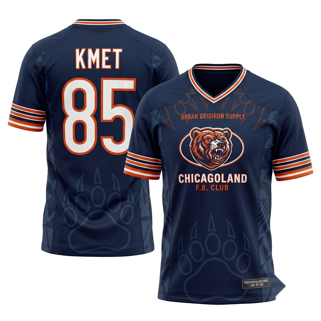 Unisex Lightweight Football Game Day Fan Jersey - Breathable Stitched Mesh Athletic Wear