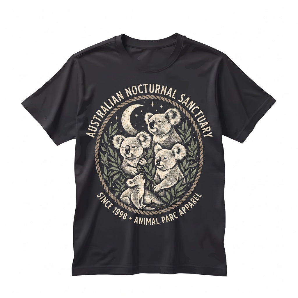 Vintage 90s Koala Full Moon Retro Australian Forest Animal Graphic Funny Gift Unisex TShirt