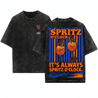 Feelin Spritzy Cocktail Club Summer Vacation Unisex Wash T-Shirt