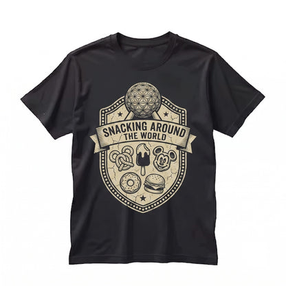 Snacking Around The World Showcase Food Drink Festival Traveler Vacation Theme Park Trip Graphic Unisex TShirt