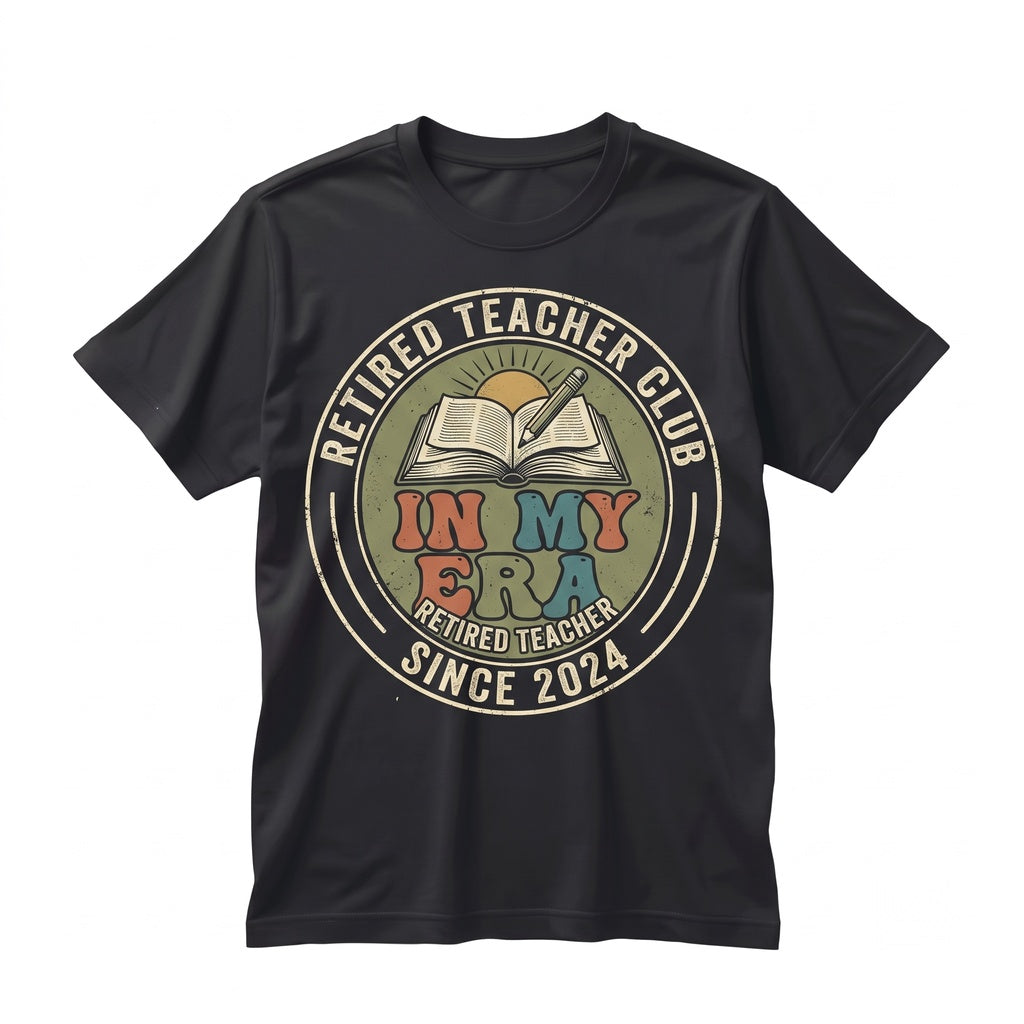 Retired Teacher Retro Vintage Style Educator Retirement Graphic Gift Unisex TShirt