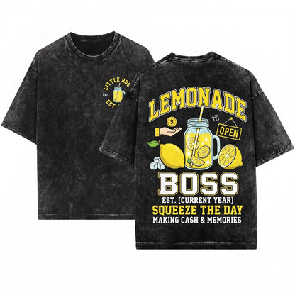 Lemonade Stand Boss Kids Entrepreneur Lemons Hustle Apparel Boys Girls Teens Clothing Ice Juice Crew Owned Business Gift Unisex