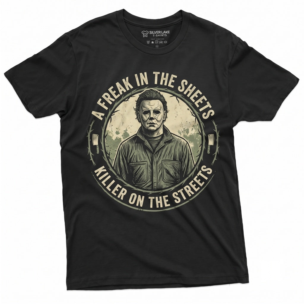 Halloween Horror Movie Inspired Slasher Spooky Serial Killer Graphic Unisex TShirt