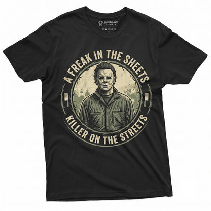 Halloween Horror Movie Inspired Slasher Spooky Serial Killer Graphic Unisex TShirt