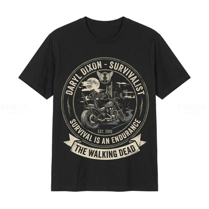 Vintage Daryl Dixon Crossbow Zombie Apocalypse Norman Reedus Graphic Apparel Unisex TShirt