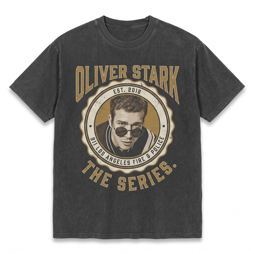 Oliver Stark Retro Graphic Apparel, Novelty Cotton Fan Merch Gift for Men Women Unisex TShirt