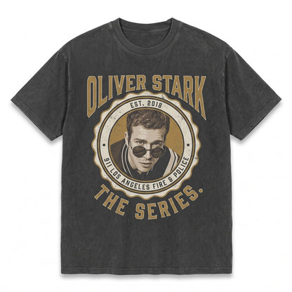 Oliver Stark Retro Graphic Apparel, Novelty Cotton Fan Merch Gift for Men Women Unisex TShirt