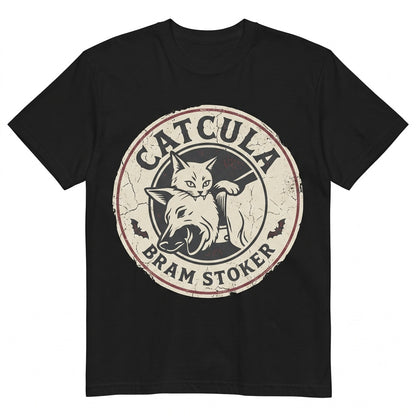 Funny Catcula Vampire Graphic Grunge Vintage 80s 90s Retro Witchy Goth Emo Punk Unisex TShirt