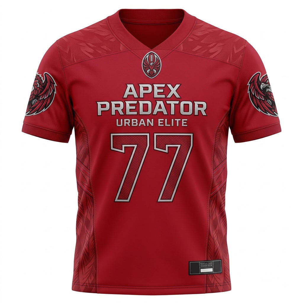 Unisex Stitched Football Fan Jersey - Lightweight Breathable Mesh Game Day Athletic Top