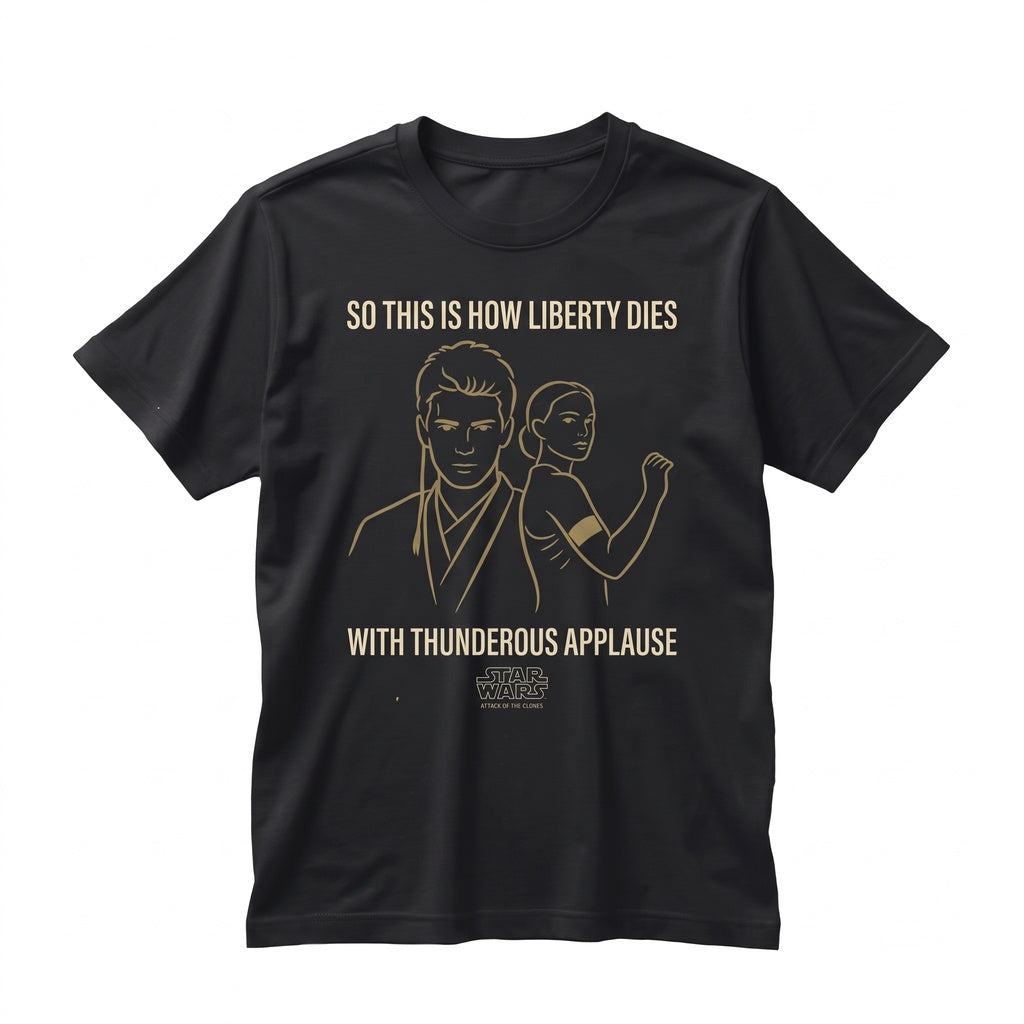 Oversized Padme Amidala Queen Anakin Front And Back Print Graphic Vintage Unisex TShirt