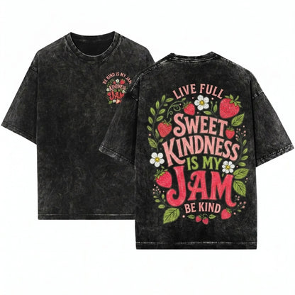 Kindness Strawberry Floral Classroom Teacher Positive Gift Unisex Wash T-Shirt