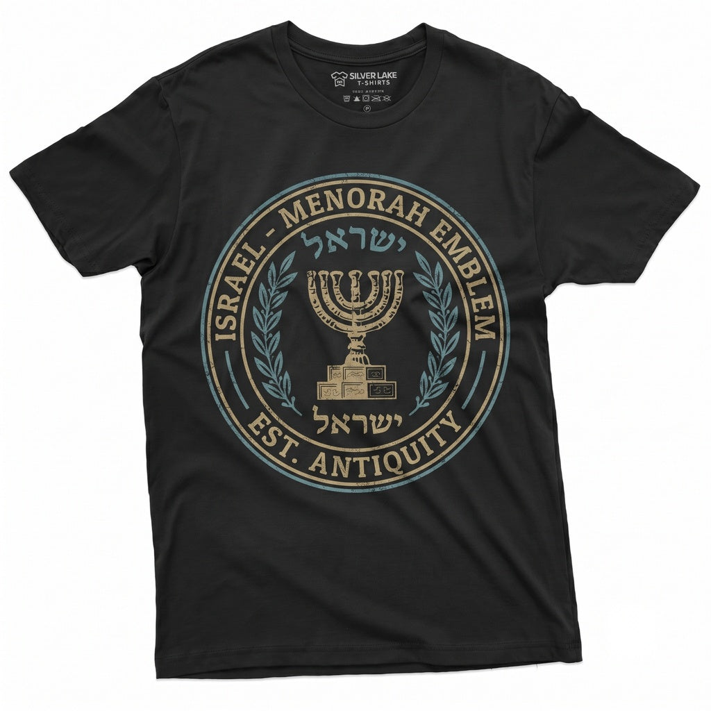 Hanukkah Menorah Festival Of Lights Israeli Jewish Holiday Patriotic Gifts Unisex TShirt