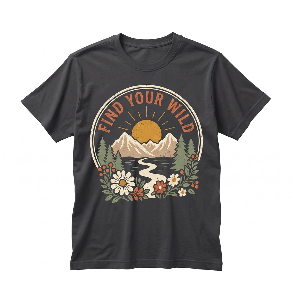 Vintage Moss Green Distressed Forest Graphic Retro Nature Apparel Unisex TShirt
