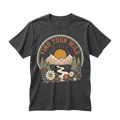 Vintage Moss Green Distressed Forest Graphic Retro Nature Apparel Unisex TShirt