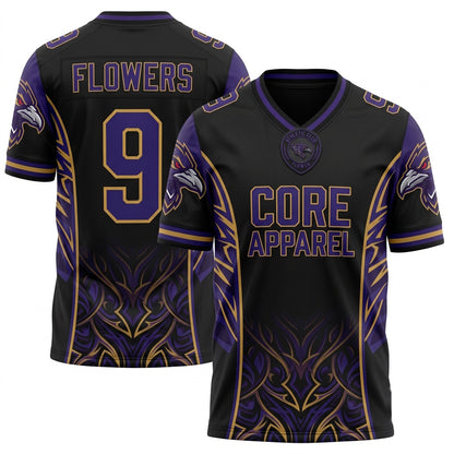 Unisex Stitched Football Fan Jersey - Breathable Lightweight Game Day Athletic Mesh