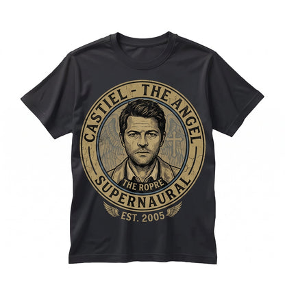 Castiel Vintage Angel Graphic Retro 90s Fan Apparel Gift for Men Women Unisex TShirt