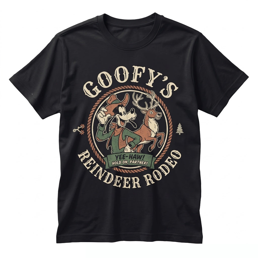 Vintage Goofy Christmas Family Graphic Holiday Apparel, Funny Character Winter Vacation Gift Unisex TShirt