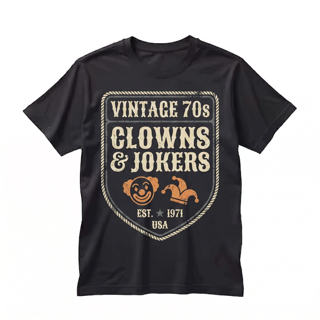 Funny Clowns To The Right Jokers Left Stuck In Middle Retro Novelty Graphic Apparel Unisex TShirt