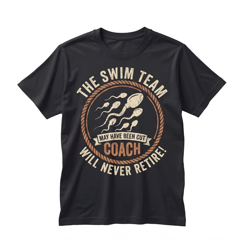 Vasectomy Swim Team May Have Been Cut Funny Adult Humor Sarcastic Graphic Dad Husband Men Gift Unisex TShirt