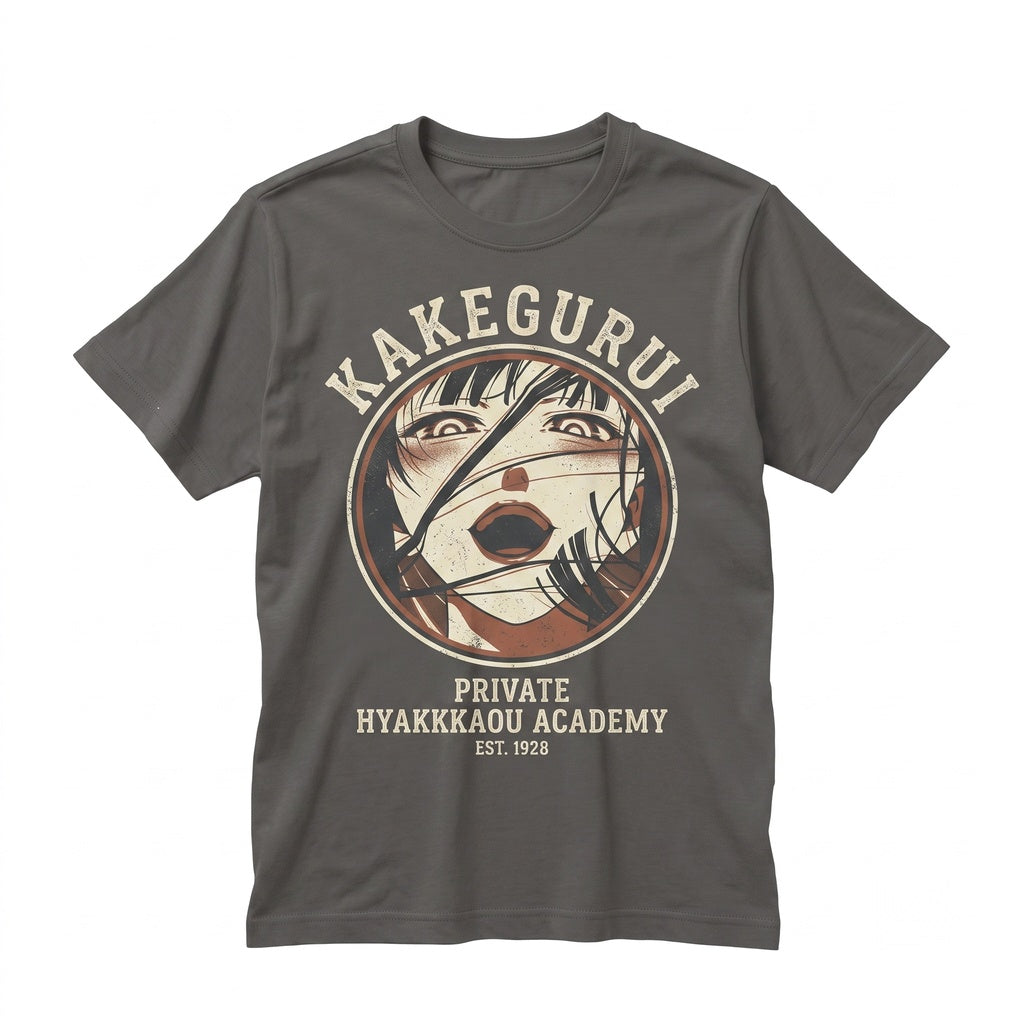 Yumeko Jabami Compulsive Gambler Manga Waifu Japanese Anime Graphic Cotton Casual Wear Unisex TShirt