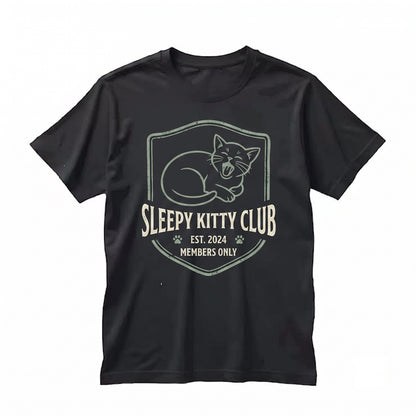 Vintage Cute Kitten Graphic Blue Collage Pet Mom Gift Unisex TShirt